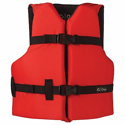 ONYX 10300000000000 Life Jacket Youth UNIV 15.5lb Foam Red