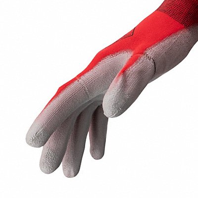 HEXARMOR 1033L9 Knit Gloves Red/Grey Size 9 (L)