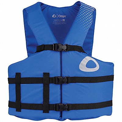 ONYX 10370100000000 Life Jacket Adult UNIV 15.5lb Foam Blue