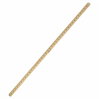 WESTCOTT 10432 Meter Stick Brass Ends Clear Finish