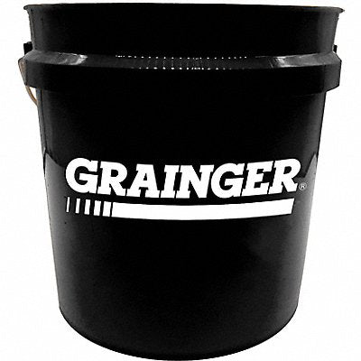 GRAINGER 878HM4 2 GAL PLASTIC PAIL - BLACK Grainger Logo