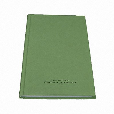 UNITED BOOK PRESS 7530000000000 Military Log/Record Book 192 Sheets