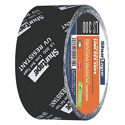 SHURTAPE LS300 Film Tape 1 7/8inx60 yd Black 2.85 mil