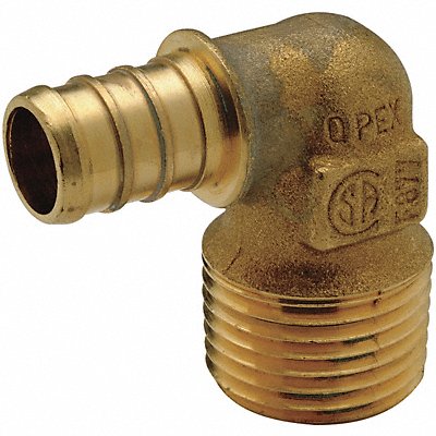 ZURN PEX QQE33BTGX Elbow 90 Deg Low Lead Brass 1/2 Tube