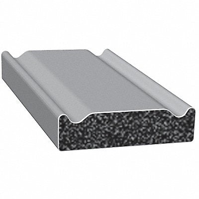 TRIM LOK INC X114HT25 Rubber Seal Ribbed 0.5 In W 25 Ft