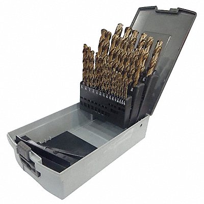 WESTWARD 10D226 Jobber Length Drill Set 29pc HSS