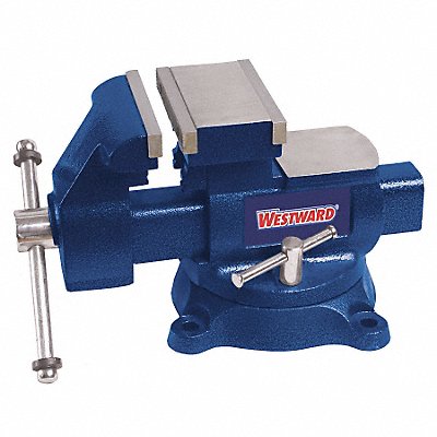 WESTWARD 10D711 Combination Vise Serrated Jaw 10 1/2 L