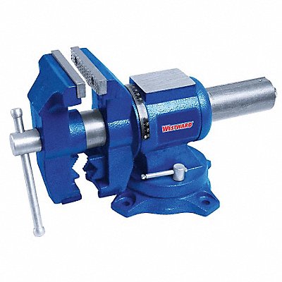 WESTWARD 10D729 Rotating Vise Serrated Jaw 8 13/16 L