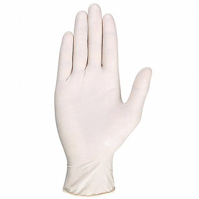 CONDOR 10D863 D5744 Disposable Gloves Rubber Latex S PK100