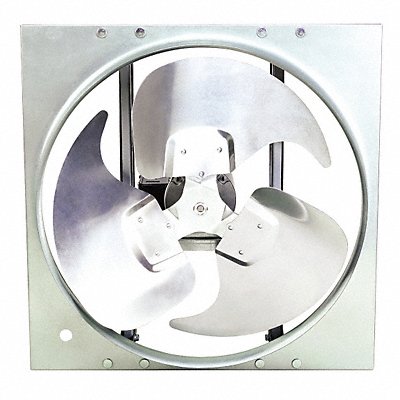 DAYTON 10E048 Exhaust Fan 24In Bl Alum 208-230/460V