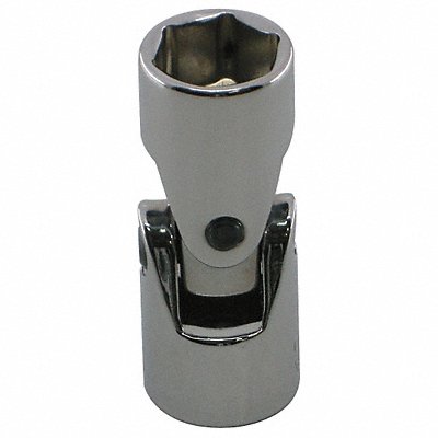 WESTWARD 10E196 Flex Socket Steel Chrome 9/16