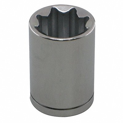 WESTWARD 10E203 Flex Socket Steel Chrome 13/16