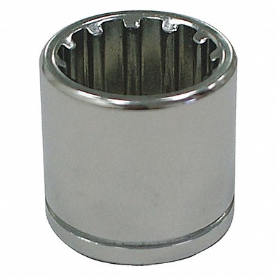 WESTWARD 10E209 Socket Steel Chrome 1 3/8 in