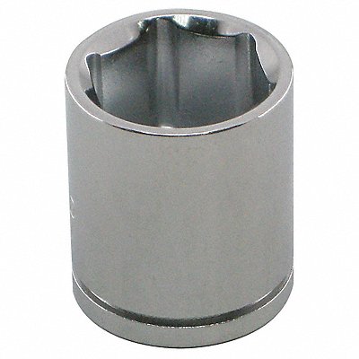 WESTWARD 10E883 Socket Steel Chrome 9/32 in
