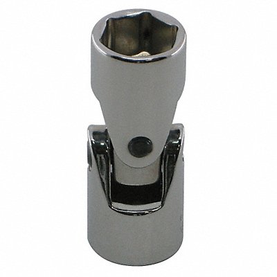 WESTWARD 10E888 Flex Socket Steel Chrome 15/16