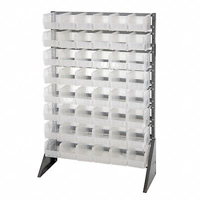 QUANTUM STORAGE SYSTEMS QRU16S23048CL E1532 BinRailFlrRck 15inx54inx36in Load Capacity 75 lb