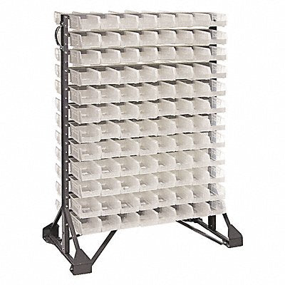 QUANTUM STORAGE SYSTEMS QRU12D220192CL E1535 BinRailFlrRck 20inx54inx36in Load Capacity 66 lb