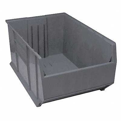 QUANTUM STORAGE SYSTEMS QRB246GY G7024 Bin Grey Polypropylene 17 1/2 in