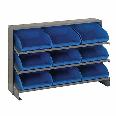 QUANTUM STORAGE SYSTEMS QPRHA209BL G7015 Bench Pick Rack 12x27x36in Blue