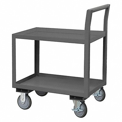 GRAINGER LDO2448362ALU95 Low-Profile Utility Cart 1 200 lb Steel