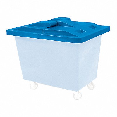 ROYAL BASKET TRUCKS G11BLXLDN Recycle Cart Lid 12.6 cu ft Blue