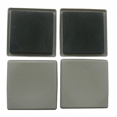 GRAINGER 10G208 Furniture Glide NoAdhesive Square 5 PK4