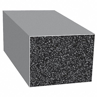 TRIM LOK INC X274BT25 Rubber Seal Rectangle 0.75 In W 25 Ft
