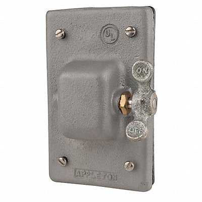 APPLETON ELECTRIC FSK1PBS Weatherproof Cover Vertical Grey