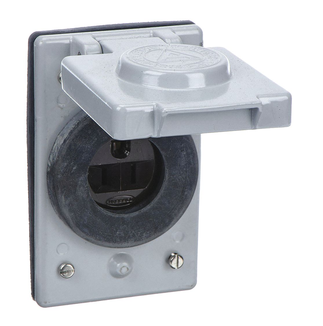 APPLETON ELECTRIC FSKJ620 Weatherproof Cover with Receptacle Grey
