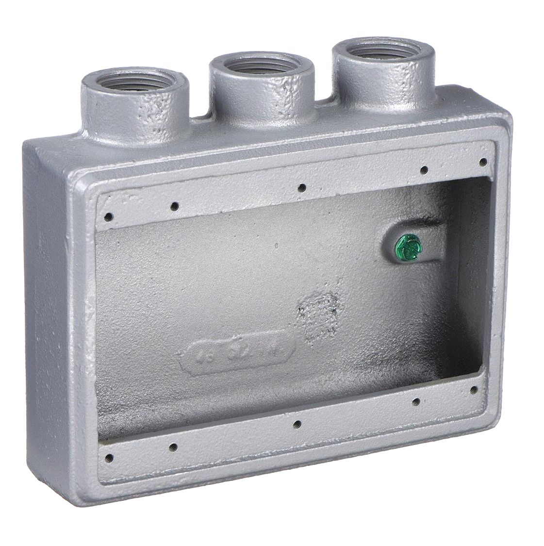 APPLETON ELECTRIC FSS375 Weatherproof Box 3Gang 3/4 Hub Iron