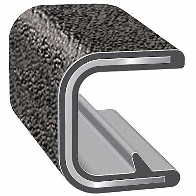TRIM LOK INC 62B3X11625 Edge Trim Alum Clip 0.23 In W 25 Ft