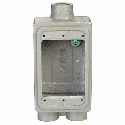 APPLETON ELECTRIC FDCC150 Weatherproof Box 1Gang 3Inlet 25cu. in