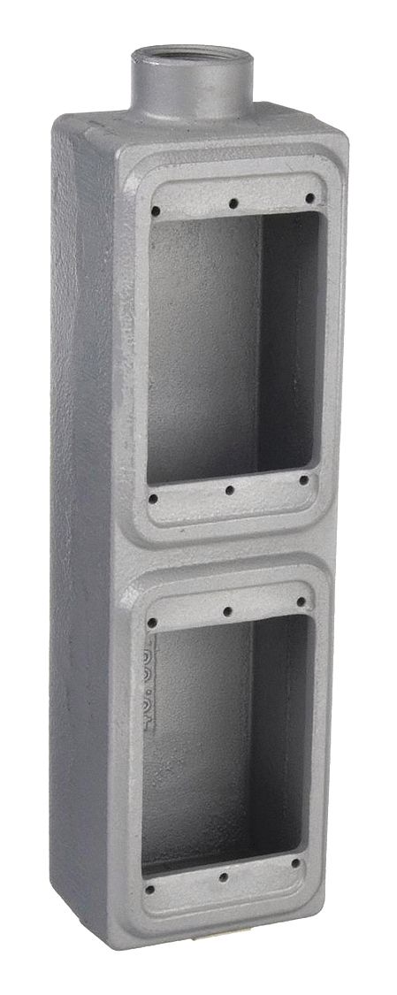 APPLETON ELECTRIC FS2T50 Weatherproof Box 2Gang 1/2 Hub 40cu. in