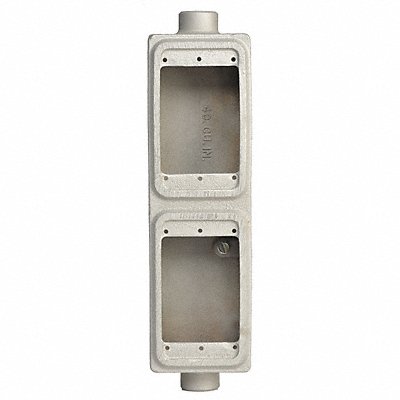 APPLETON ELECTRIC FSC2T75 Weatherproof Box 2Gang Iron 40cu. in