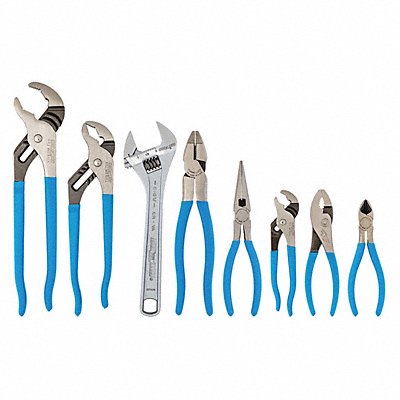 CHANNELLOCK GS28 Plier and Wrench Set Dipped 8 Pcs