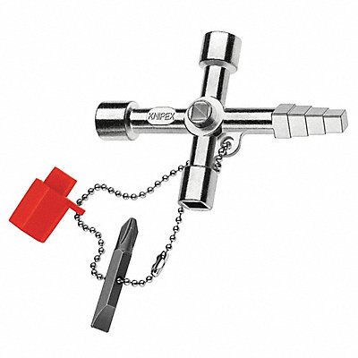 KNIPEX 1104 Control Cabinet Key Multi Bit 6 19/64 In