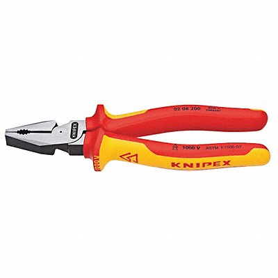 KNIPEX 0208200SBA Linemans Plier 8 L Ergonomic