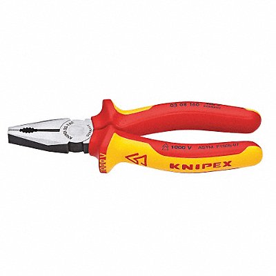KNIPEX 0308160SBA Linemans Plier 6-1/4 L Ergonomic