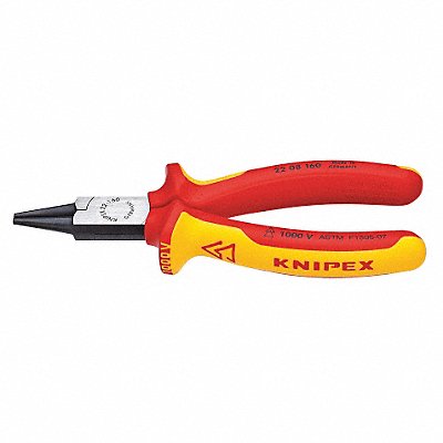 KNIPEX 2208160SBA Needle Nose Plier 6-1/4 L Smooth