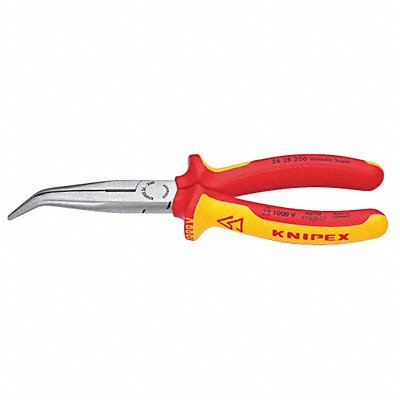 KNIPEX 2628200SBA Bent Long Nose Plier 8 L Serrated
