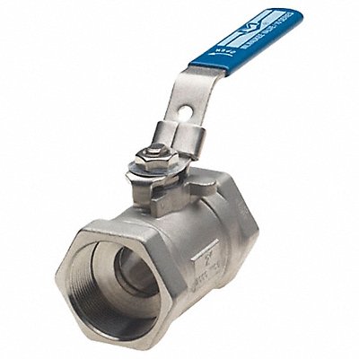 MILWAUKEE VALVE 10SSOD02LL38 Manual 2-Way Ball Valve NPT SS