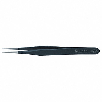 KNIPEX 922870ESD Precision Tweezers SS Straight 4 21/64 L