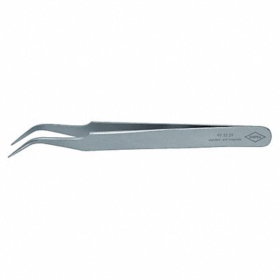 KNIPEX 923229 Precision Tweezers SS Curved 4 21/32 L