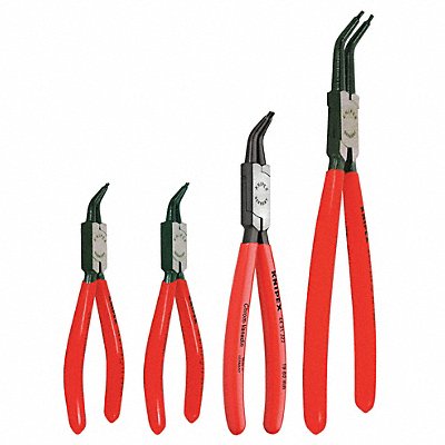 KNIPEX 9K001901US Retaining Ring Plier Set 45 Deg 4 pc