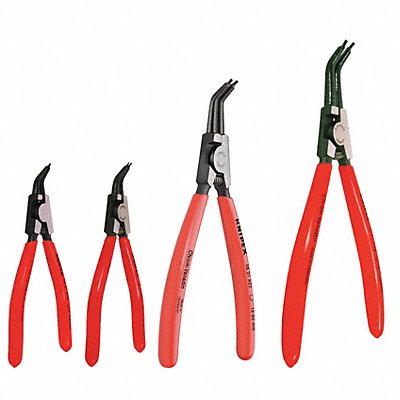 KNIPEX 9K001902US Retaining Ring Plier Set 45 Deg 4 pc