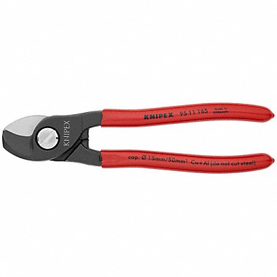 KNIPEX 9511165 Cable Shears 6-1/2 In L 1/0 AWG Red