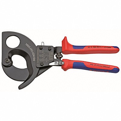 KNIPEX 9531280SBA Ratchet Cable Cutter Centre Cut 11 In