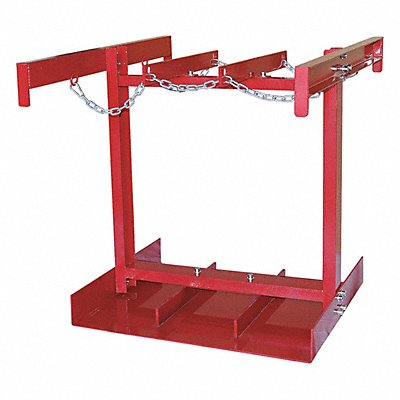 DAYTON 10U481 Forklift Cylinder Caddy 38 W 396 lb Red