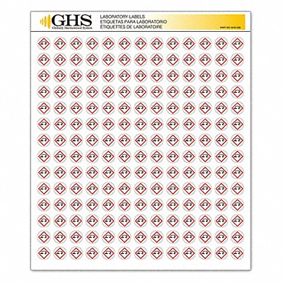 GHS SAFETY GHS1228 Label Corrosion Gloss Paper PK1820