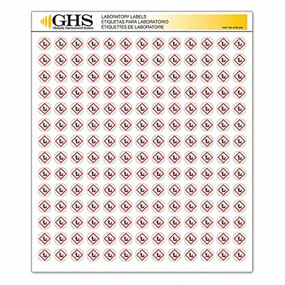GHS SAFETY GHS1232 Label Skull and Crossbones Gloss PK1820